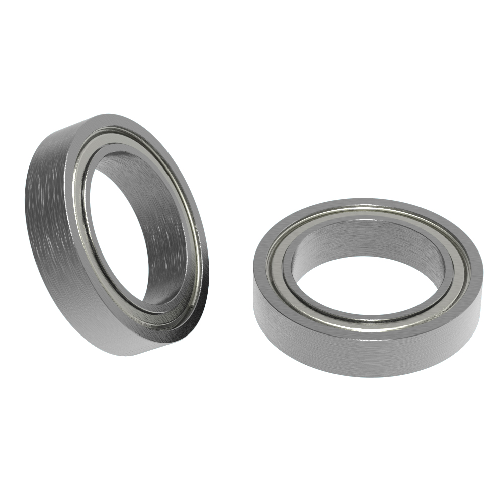 1/4 ID Flanged Ball Bearing (1/2 OD, 3/16 Thickness) - 2 Pack
