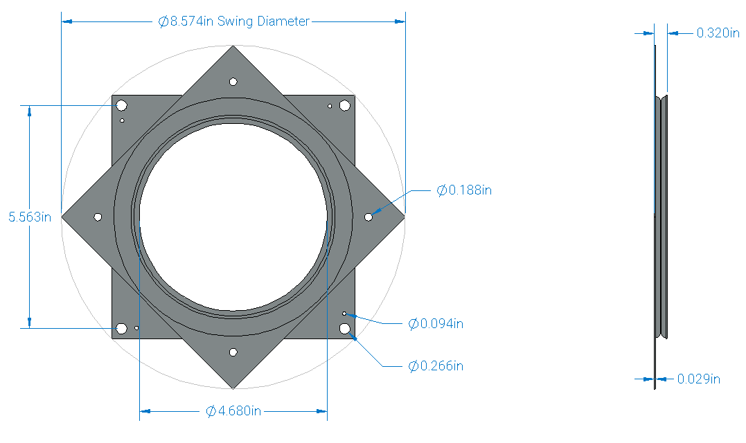 PrixPrime - Plataforma giratoria (diametro 35cm y altura 6cm) de