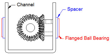 32 Pitch, 24 Tooth (.250 Bore) Bevel Gear - ServoCity®