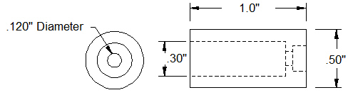 25 Tooth 0.500 Servo Shaft - ServoCity