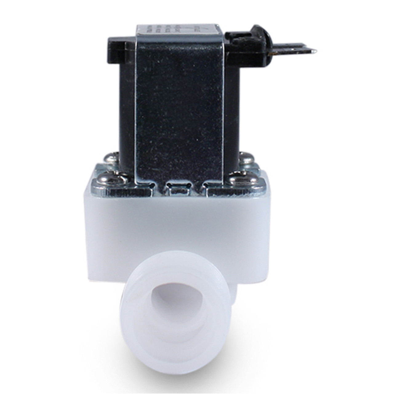 Solenoid Valve 12V DC 12V G1/2 NC Plastic Electromagnetic Valve Normally Closed Anti-corrosion Water Inlet Switch Solenoid Valve for Water Dispense
