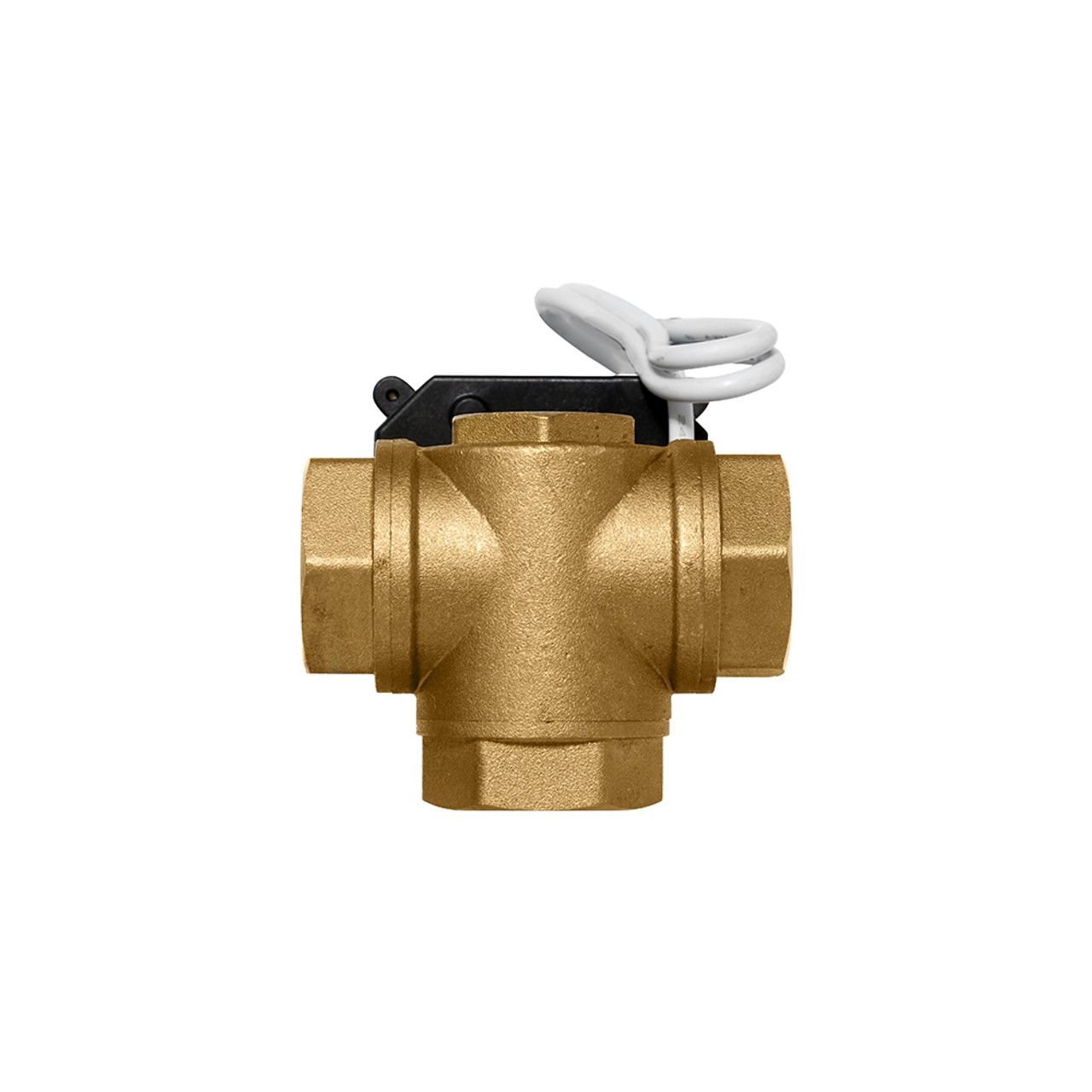 1 Brass 3 Way Electric Ball Valve - 3 Wire