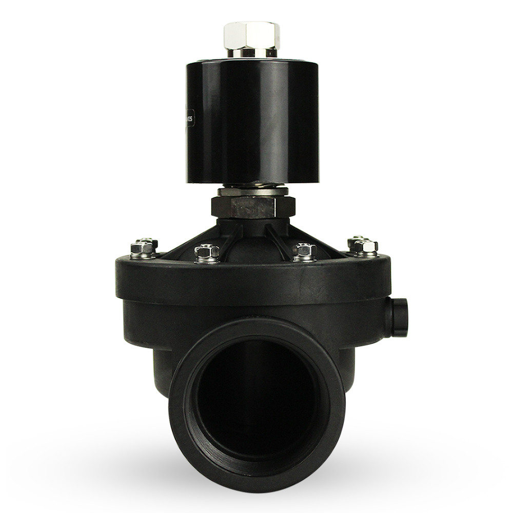 WIC Valve 1/2" Plastic Electric Solenoid Valve NC 220V AC For Air/Water - 2PCG-1/2