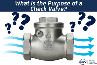 What is the Purpose of a Check Valve? What is the Purpose of a Check Valve?
