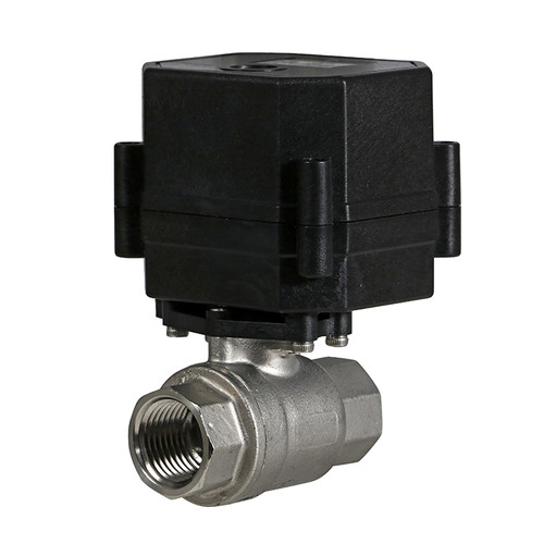 1/2" Stainless Electric Ball Valve - 2 Wire Auto Return