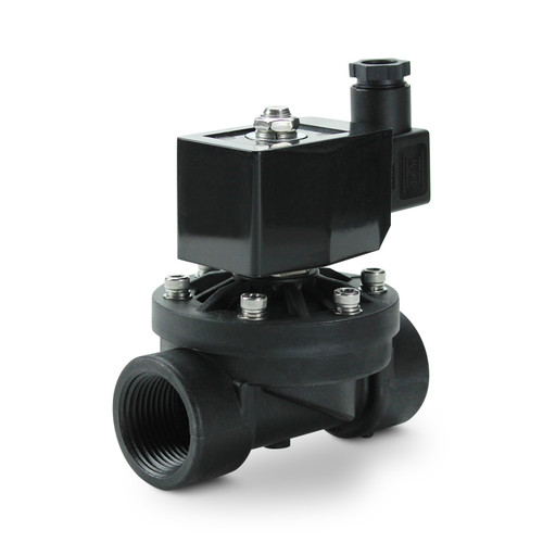 Atlantic Valves PA66 Engineered Plastic, Black Nylon, Lead Free Solenoid Valve with DIN Coil