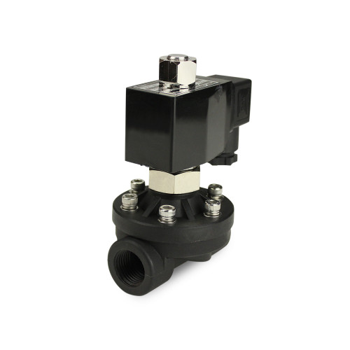 WIC Valve 1.5 Inch NPT Electric Solenoid Valve – 110V AC Normally Closed For Air/Water – PA66 Plastic