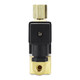 Inlet side of a 1 1/2 inch NPT brass solenoid valve, suitable for water and air control. Inlet side of a 1 1/2 inch NPT brass solenoid valve, suitable for water and air control.