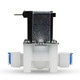 Side view of the compact 1/4" 12V DC Solenoid Valve with push connect fittings, featuring a fast response time for efficient air and water flow control in beer brewing or fish tanks Side view of the compact 1/4" 12V DC Solenoid Valve with push connect fittings, featuring a fast response time for efficient air and water flow control in beer brewing or fish tanks