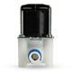 Back view of the 1/4'' 120V AC normally closed solenoid valve with push connect fittings, designed for fast-acting performance in compact spaces Back view of the 1/4'' 120V AC normally closed solenoid valve with push connect fittings, designed for fast-acting performance in compact spaces