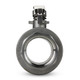 Open 2 piece manual ball valve front - lever turned back Open 2 piece manual ball valve front - lever turned back
