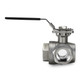 Full open three way manual ball valve - T type SS Full open three way manual ball valve - T type SS
