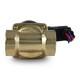 Uni-Directional Brass Electric Solenoid Valve, Viton Seal, Stainless Steel Wetted Parts, flow direction Uni-Directional Brass Electric Solenoid Valve, Viton Seal, Stainless Steel Wetted Parts, flow direction