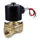 Top view of the 3/8'' 24V AC electric brass solenoid valve featuring a Viton diaphragm seal, emphasizing its suitability for direct acting operations in low viscosity environments Top view of the 3/8'' 24V AC electric brass solenoid valve featuring a Viton diaphragm seal, emphasizing its suitability for direct acting operations in low viscosity environments