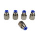 Bulkhead Connector Push Connect Fitting - 5 Pack Bulkhead Connector Push Connect Fitting - 5 Pack