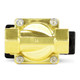 Bottom view of the UBP-15K 1/2 inch brass normally open solenoid valve with NBR seal and UL-listed coil.