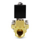 Industrial-grade UBP-20 pilot operated solenoid valve, 3/4 inch NPT, featuring a normally closed position and NBR seal.