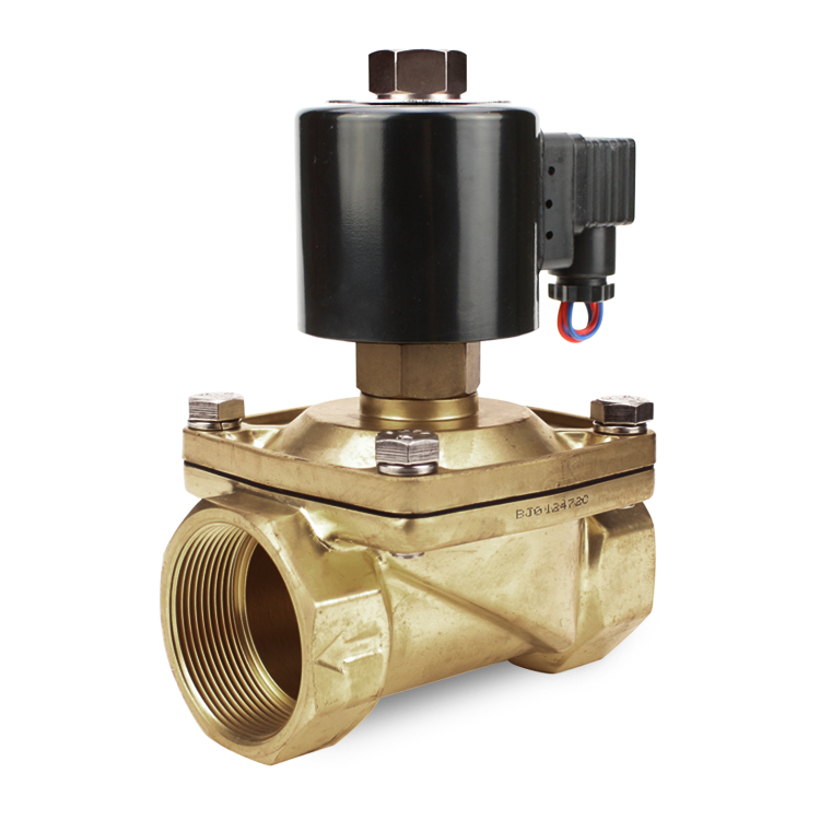 2'' Inch 24 Volt DC Electric Normally Open Brass Solenoid Valve