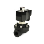 1/2" Plastic Zero Differential Solenoid Valve N/O