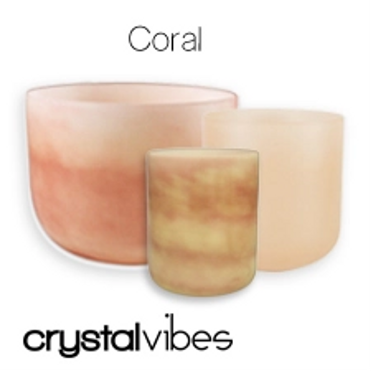 Coral Fusion Crystal Singing Bowls