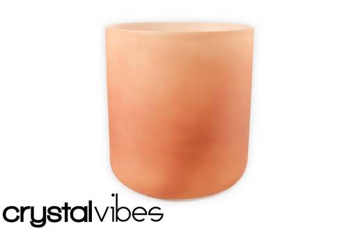 8" Opaque Sunstone Fusion Crystal Singing Bowl