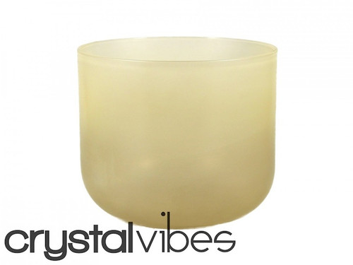 9" Translucent Citrine Fusion Crystal Singing Bowl