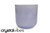 8" Opaque Blue Flourite Fusion Crystal Singing Bowl