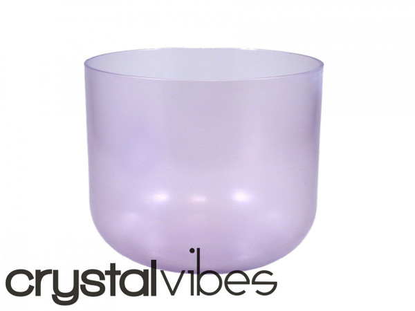 8" Translucent Amethyst Fusion Crystal Singing Bowl