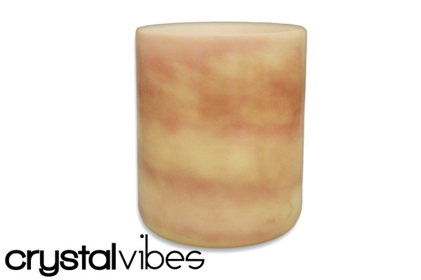 6" Opaque Coral Fusion Crystal Singing Bowl