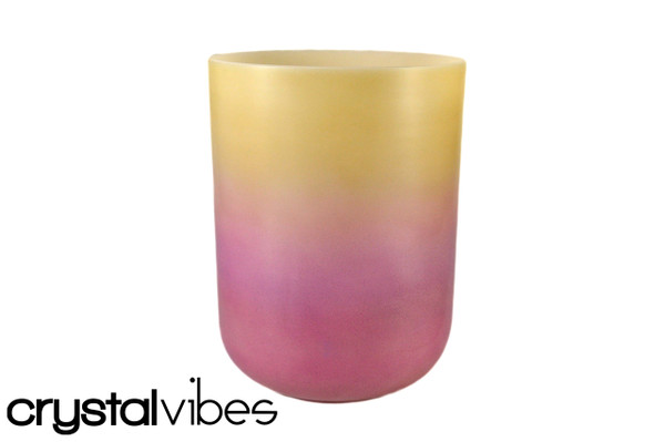 6" Opaque Ametrine Fusion Crystal Singing Bowl