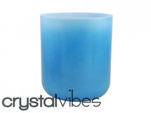 6" Opaque Turquoise Fusion Crystal Singing Bowl