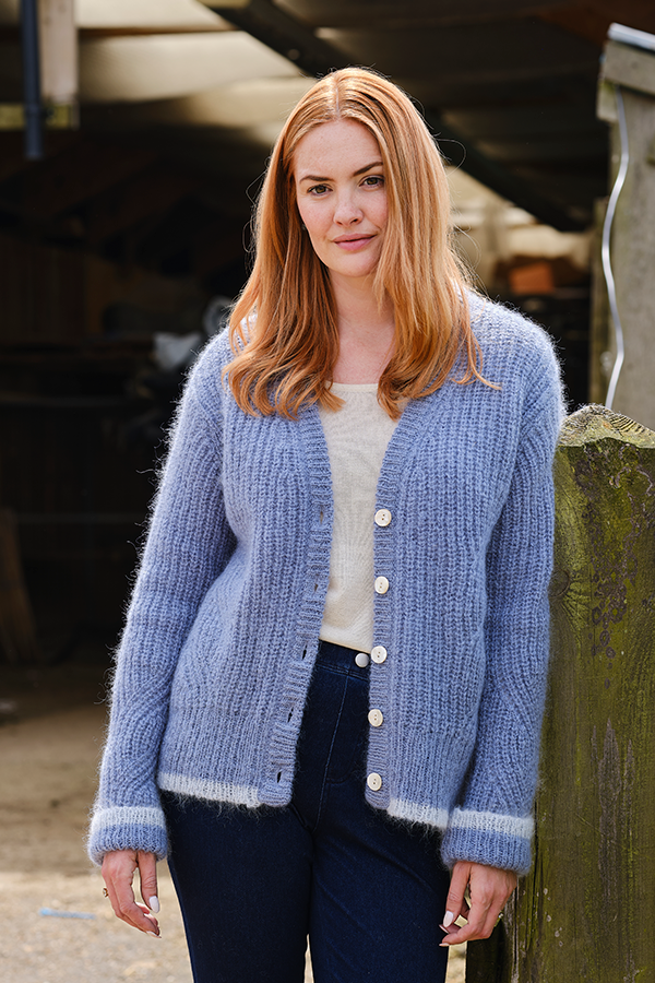Moana Ribbed Embellished Detail Longline Cardigan