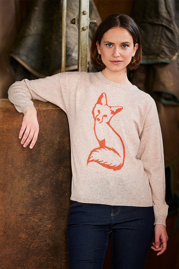 Cashmere & Merino Fox Sweater