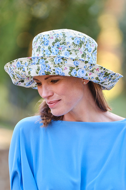 Floral Wide Brim Hat