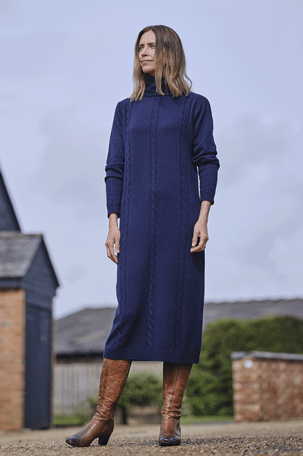 Yashino Dress in Navy