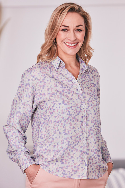 Twill Silk Shirt Droplets