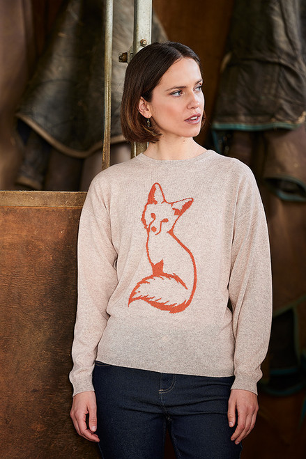 Fox Sweater in Oatmeal