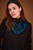 Liberty Print Silk Scarf in Blue Peacock