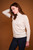 Cashmere Cotton Roll Neck in Chalk