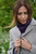 Alpaca Cable Neckwarmer in Aubergine