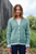 Mohair Ribbed Cardigan in Peashoot