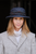 Wax Tweed Band Hat in Navy Blue