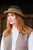 Wax Tweed Band Hat in Brown Green
