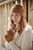 Mohair Knitted Wristwarmers in Autumnal