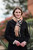 Lambswool Scarf in Camel Black Chec