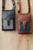 Harris Tweed Cross Body Bag in Black/Dogtooth (Left) and Tan/Navy (Right)