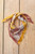 Cashmere Scarf in Brown Leaf
