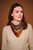 Cashmere Scarf in Brown Leaf