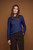 Cashmere Cotton Roll Neck in Navy