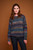 Alpaca Blend Crew Neck Sweater in Blue Skies